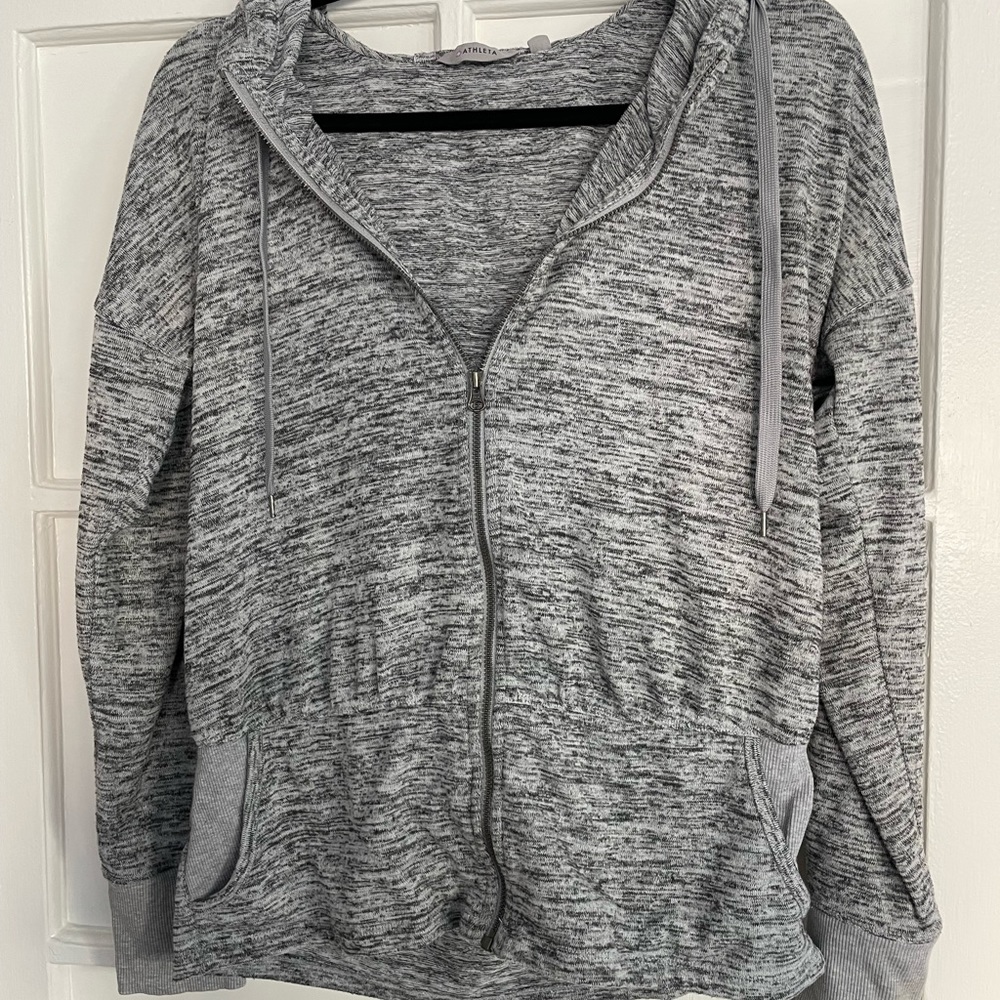 Athleta Grey Zip up sweatshirt